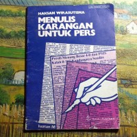 Image of Menulis Karangan untuk Pers